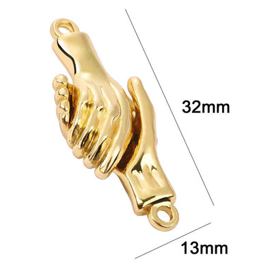 4 PIECES PACK SHAPE STRONG MAGNETIC CLASPS FIT BRACELET END CLASP CONNECTOR DIY FRIEND COUPLE BANGLE BRACELET JEWELRY MAKING
