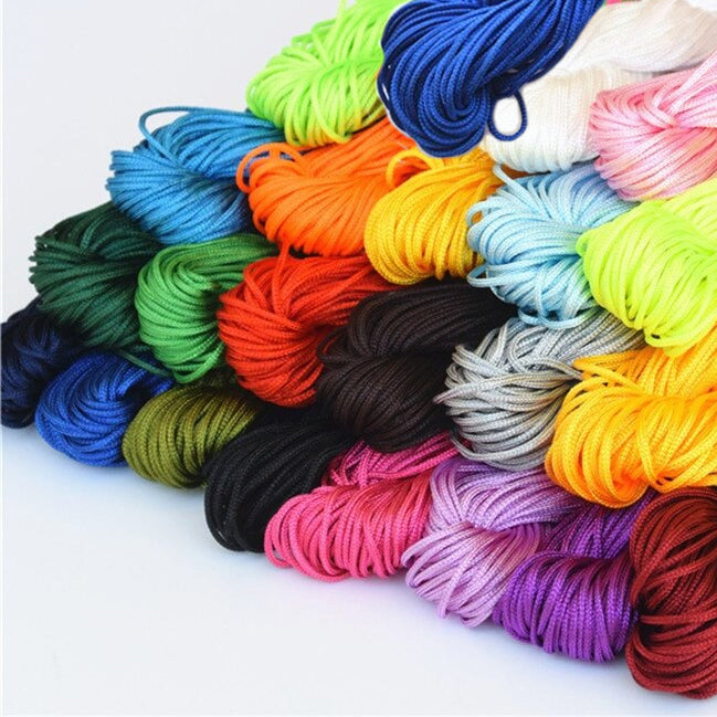 18 Colors Chinese Knotting Cord 1.5mm Nylon Shamballa Macrame Cord