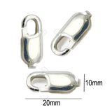 5 Pcs Large Size Lobster Clasps high quality Silver Plated