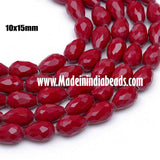 Large size 10x15mm, about 30 beads, 16" Line Crystal Trans Drop Beads