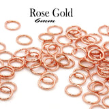 500 Pcs Pack, Rose Gold 6mm Jump ring jewelry making findings