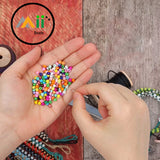 100/Grams pack glass seed beads in size about 6/0 size