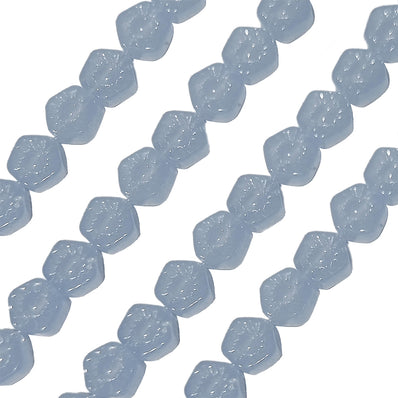 Sky Blue Flower Beads SUPER FINE FINISH HIGH QUALITY CZECHOSLOVAKIAN (CZECH REP.) CRYSTAL BEADS