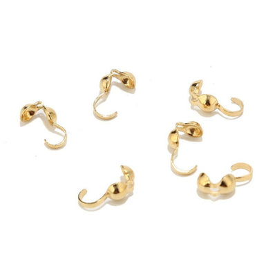 "CHARLOTTE CRIMPS" (4-8 mm) Sold By 100 Pieces Pack (Hook)